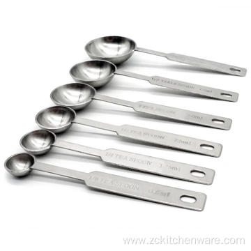 Baking Stainless Steel Measuring Spoon Set With Scale